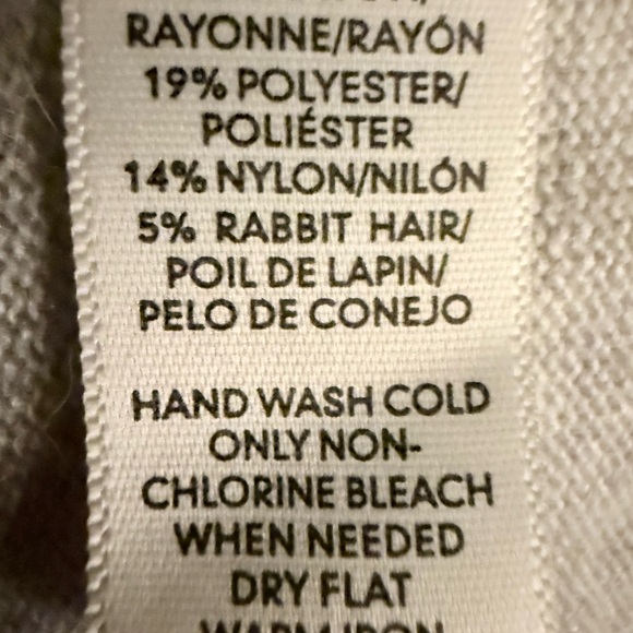 LOFT Women's Light Gray Cardigan with Pearl Embellishments - Picture 6 of 6